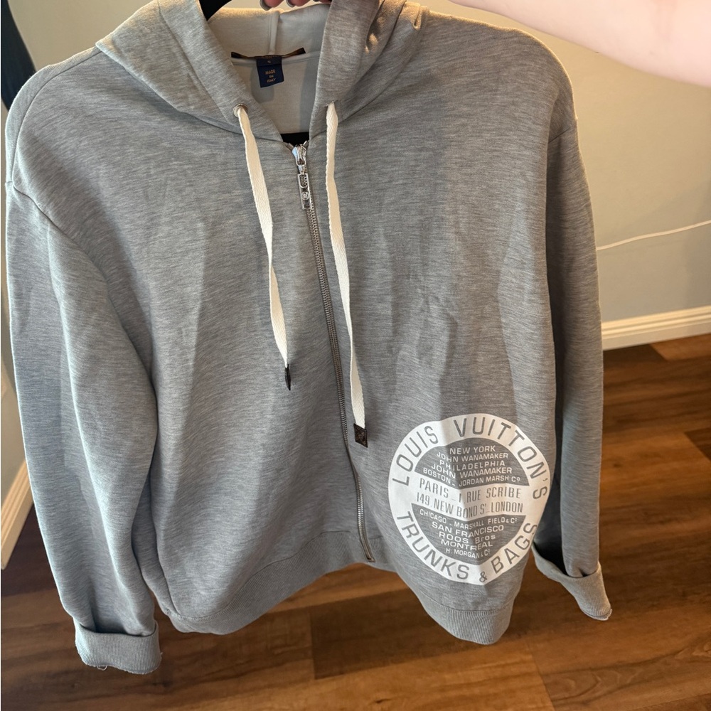 Louis Vuitton Gray Trunks & Bags Hoodie